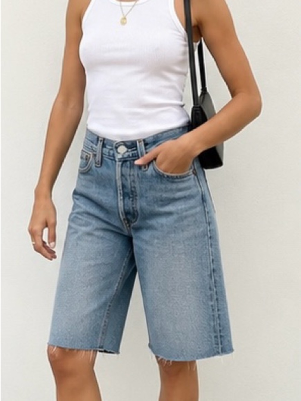 RE/DUN x Levi’s Reworked Denim Bermuda Shorts Size 23 Raw Hem